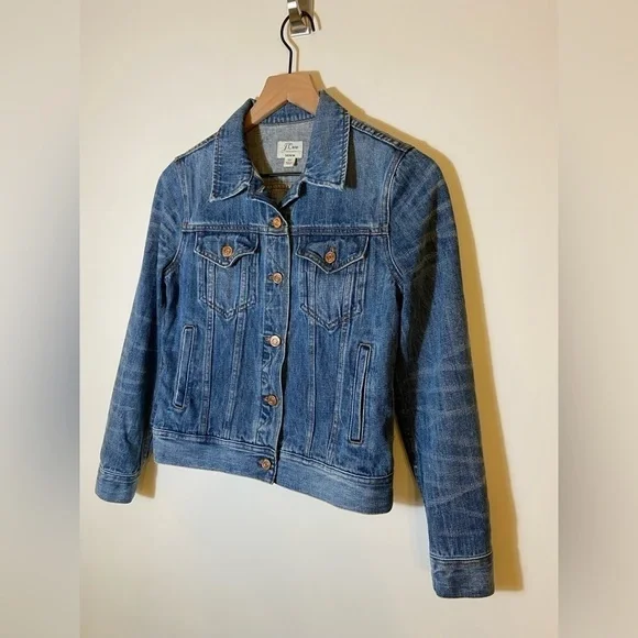 J.Crew Denim Jacket Women’s Sz XS - Picture 4 of 9